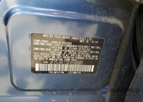 2014 Subaru Forester 2.5I Premium из США, поврежденный, VIN JF2SJAEC0EH556589